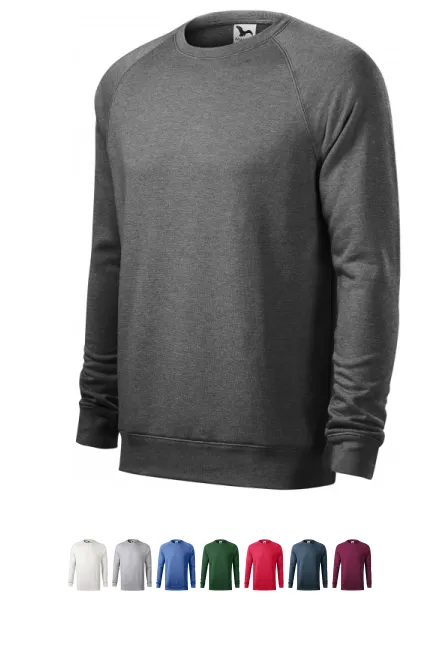 Sweat simple homme, marbre noir