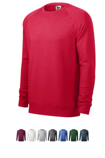 Sweat simple homme, marbre rouge