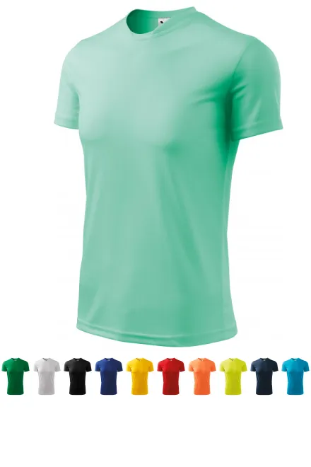 T-shirt à encolure asymétrique, menthe