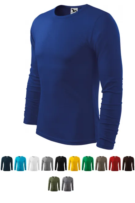 T-shirt à manches longues pour hommes, bleu royal