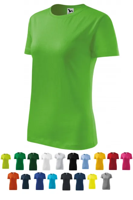 T-shirt classique pour femme, Pomme verte