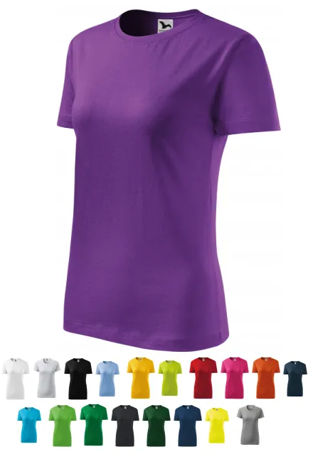 T-shirt classique pour femme, violet