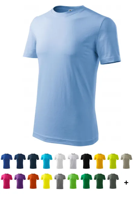 T-shirt classique pour hommes, bleu ciel