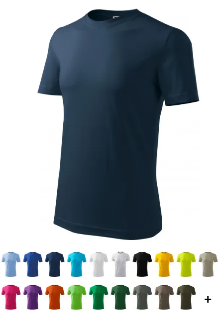 T-shirt classique pour hommes, bleu foncé