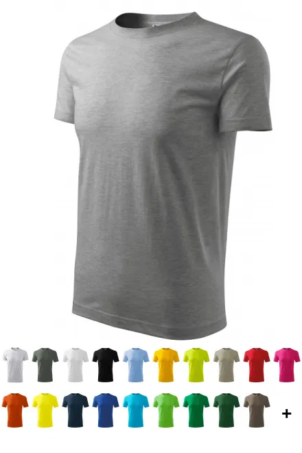 T-shirt classique pour hommes, marbre gris foncé