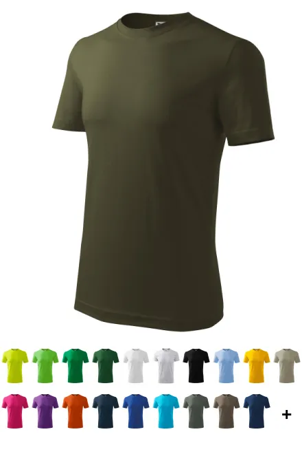 T-shirt classique pour hommes, military