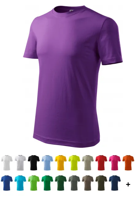 T-shirt classique pour hommes, violet