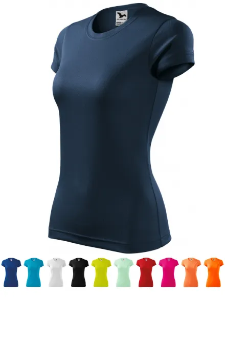 T-shirt de sport femme, bleu foncé