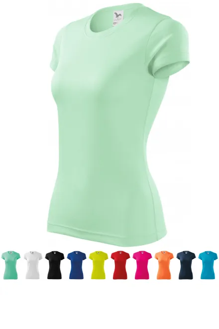 T-shirt de sport femme, menthe claire