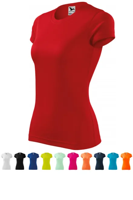 T-shirt de sport femme, rouge