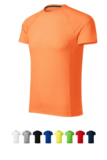 T-shirt de sport homme, néon mandarin