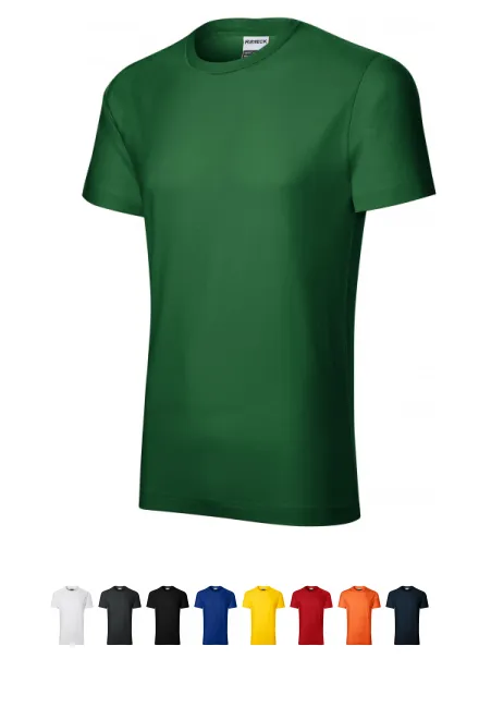 T-shirt durable pour hommes plus lourd, bouteille verte