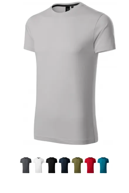 T-shirt exclusif pour hommes, Gris argent
