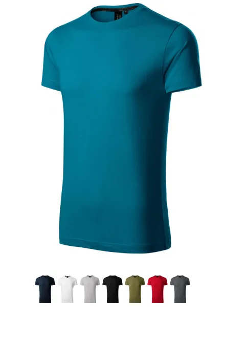 T-shirt exclusif pour hommes, petrol blue