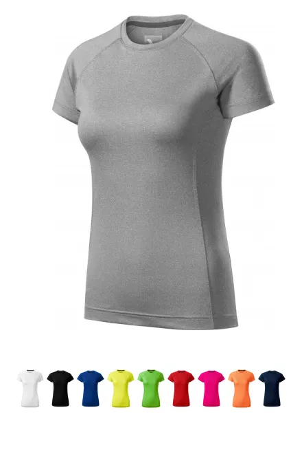 T-shirt femme pour le sport, marbre gris foncé