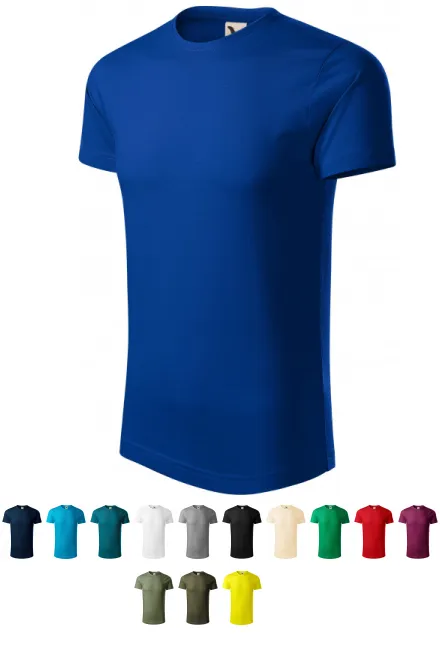 T-shirt homme en coton bio, bleu royal