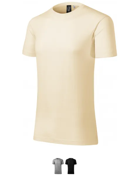 T-shirt homme en laine mérinos, amande