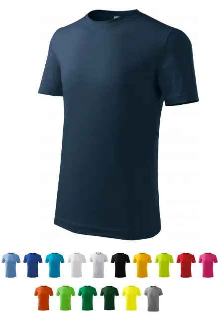 T-shirt léger pour enfants, bleu foncé