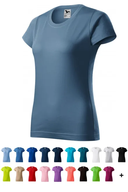 T-shirt simple femme, denim