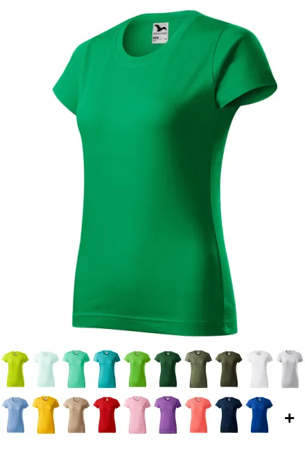 T-shirt simple femme, herbe verte