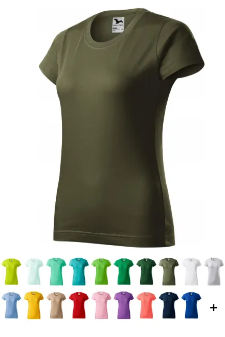 T-shirt simple femme, military