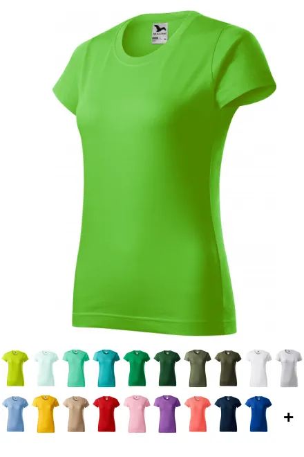 T-shirt simple femme, Pomme verte
