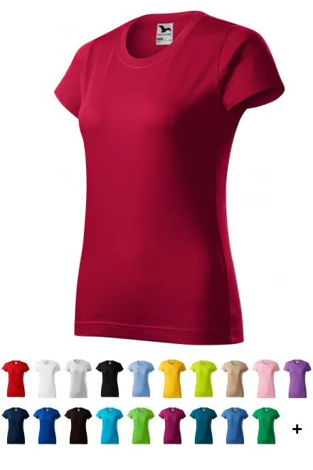 T-shirt simple femme, rouge marlboro