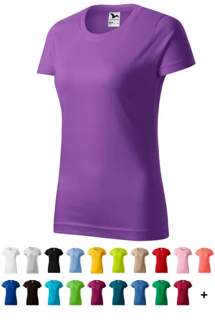 T-shirt simple femme, violet