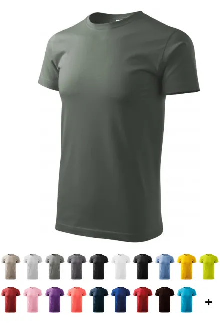 T-shirt simple homme, ardoise sombre