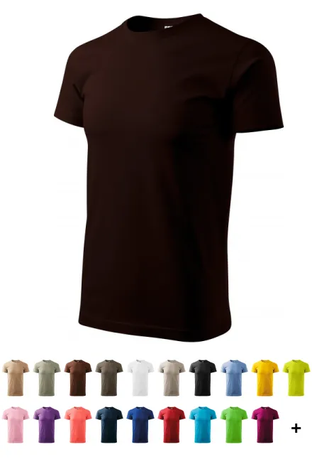 T-shirt simple homme, café