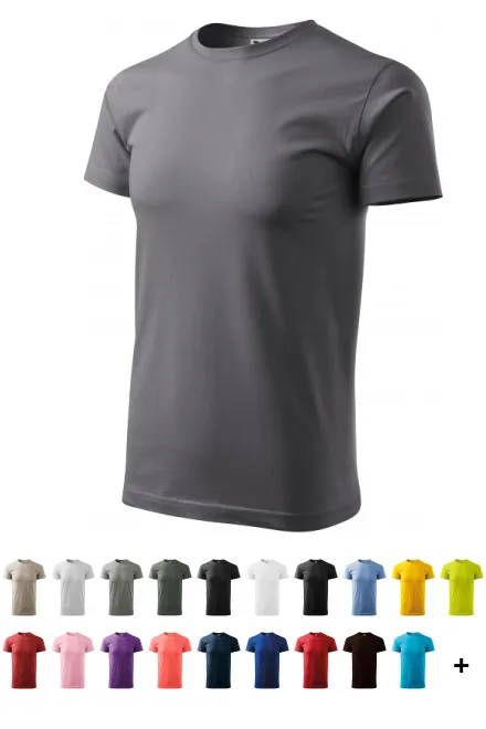 T-shirt simple homme, gris acier