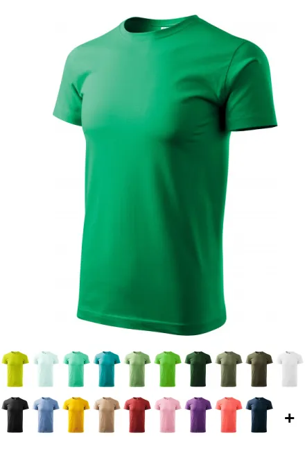 T-shirt simple homme, herbe verte