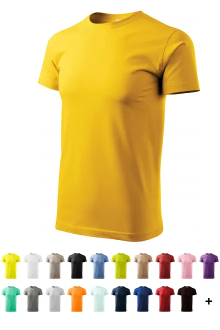 T-shirt simple homme, jaune