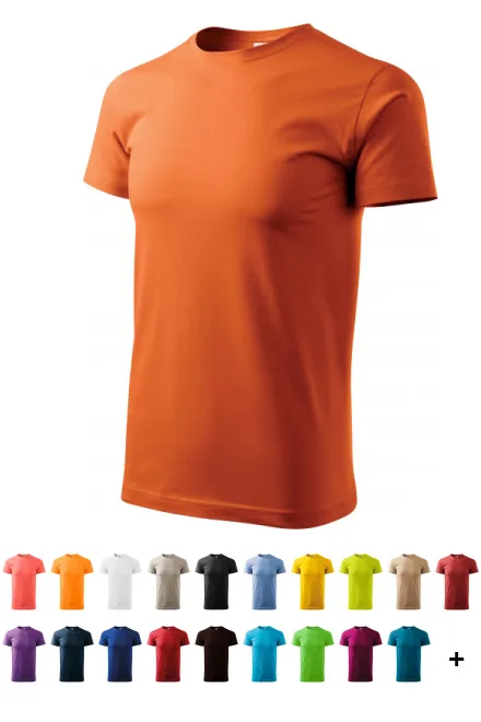 T-shirt simple homme, orange