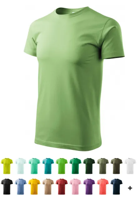 T-shirt simple homme, pois vert