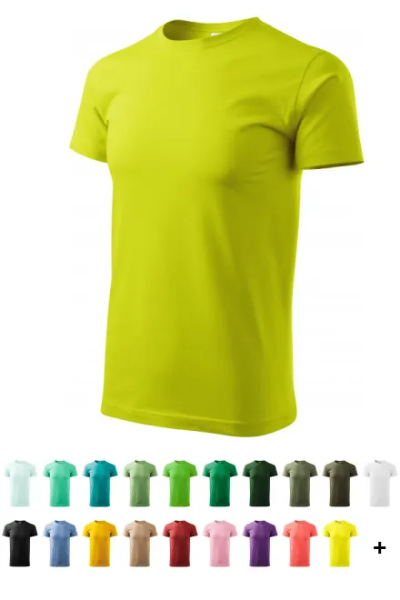 T-shirt simple homme, vert citron