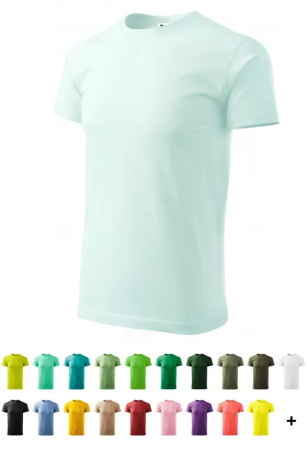 T-shirt simple homme, vert glace