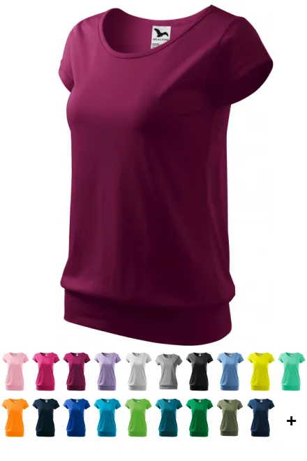 T-shirt tendance pour femme, fuchsia