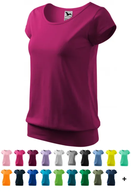T-shirt tendance pour femme, fuchsia