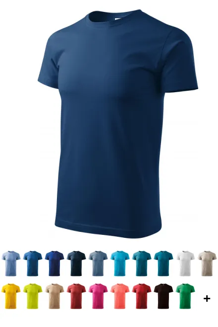 T-shirt unisexe plus épais, bleu nuit