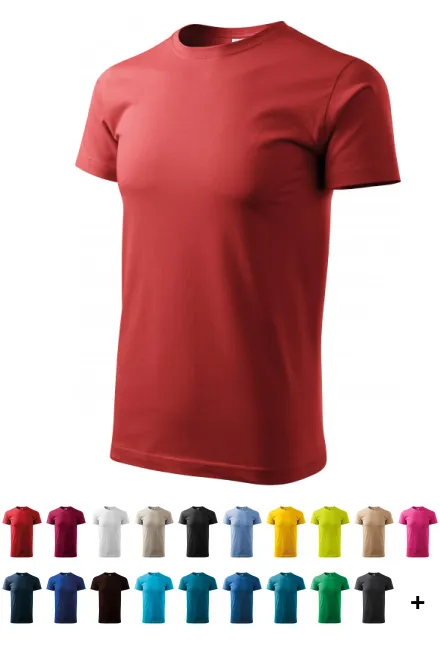 T-shirt unisexe plus épais, bordeaux