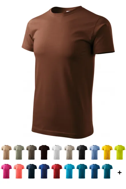 T-shirt unisexe plus épais, chocolat