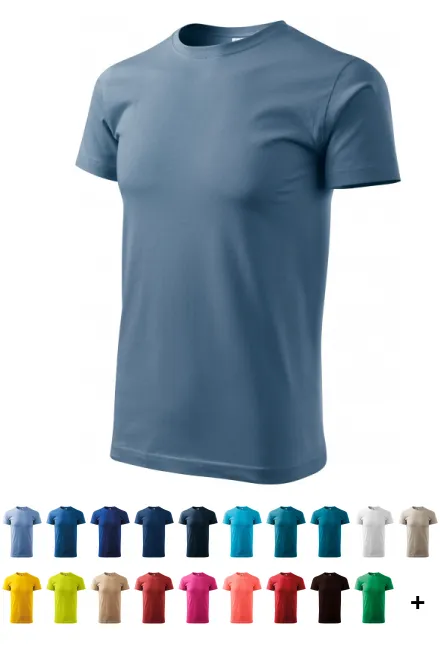 T-shirt unisexe plus épais, denim