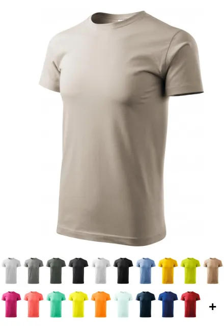 T-shirt unisexe plus épais, gris glacé