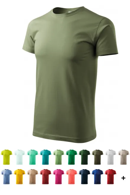 T-shirt unisexe plus épais, khaki