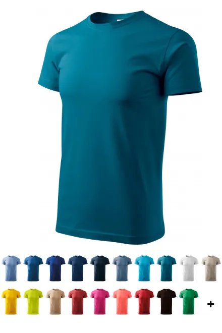 T-shirt unisexe plus épais, petrol blue