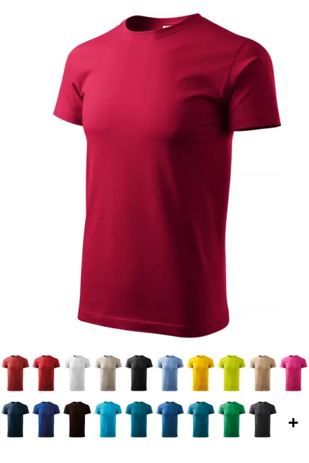 T-shirt unisexe plus épais, rouge marlboro