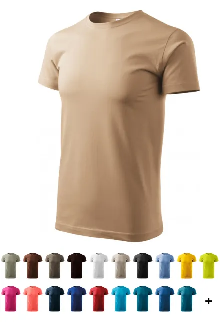 T-shirt unisexe plus épais, sablonneux