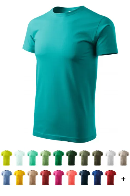 T-shirt unisexe plus épais, vert émeraude