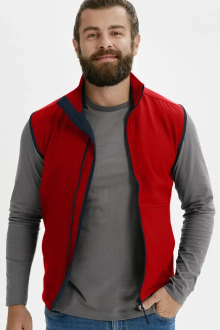 Gilet homme, rouge